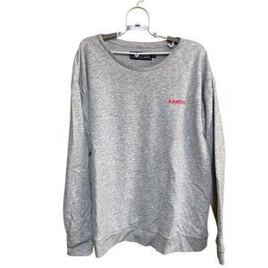 Kangol Born British Crewneck Pullover Sweater Sweatshirt Women Size XL Gray